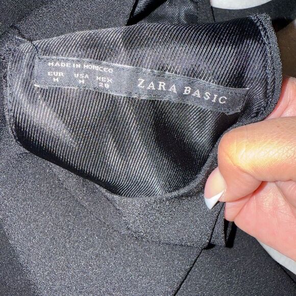 Zara Elegant Black Sleeveless Mini Dress - Picture 7 of 7